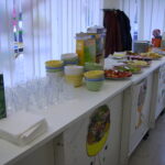 Le buffet : fruits et céréales
